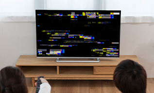 エラーのテレビの写真